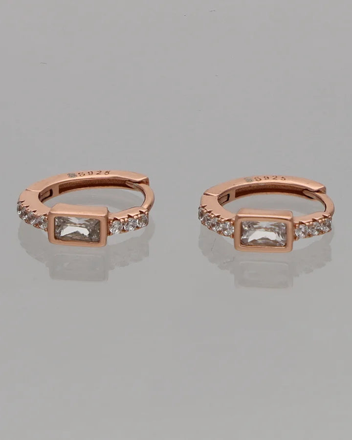 Radiance Hoop Earrings in 92.5 Silver