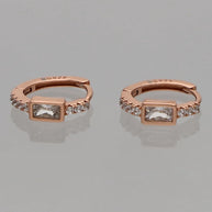 Radiance Hoop Earrings in 92.5 Silver