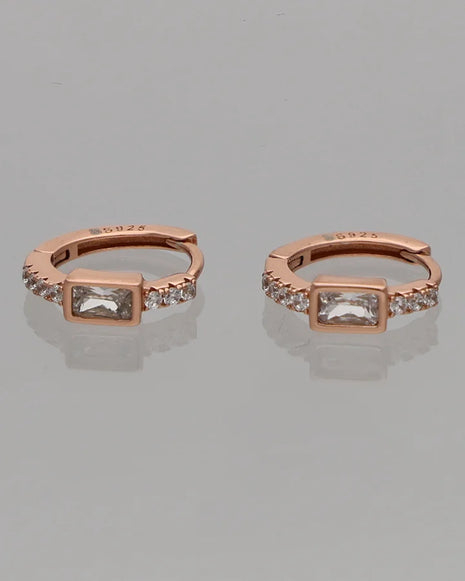 Radiance Hoop Earrings in 92.5 Silver