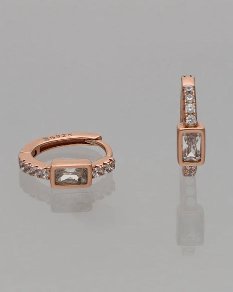 Radiance Hoop Earrings in 92.5 Silver