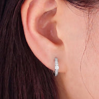 Classic Hoop Earrings in 92.5 Silver