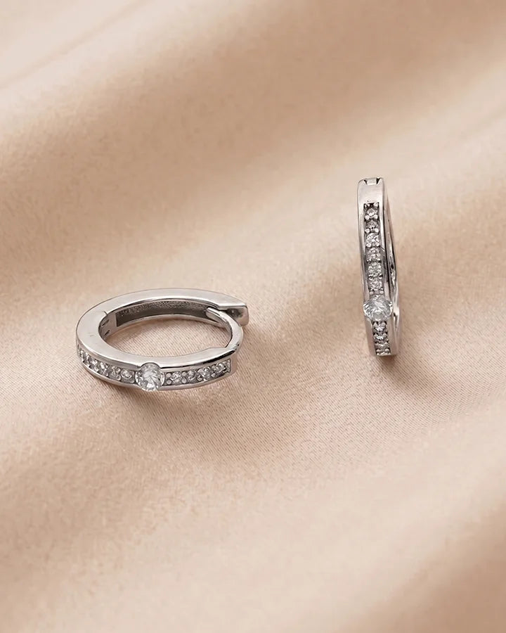 Classic Hoop Earrings in 92.5 Silver