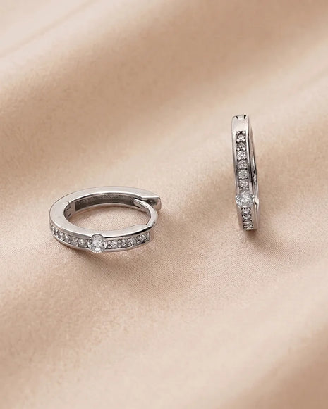 Classic Hoop Earrings in 92.5 Silver