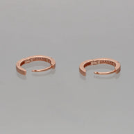 Rose Spark Hoop Earrings in 92.5 Silver