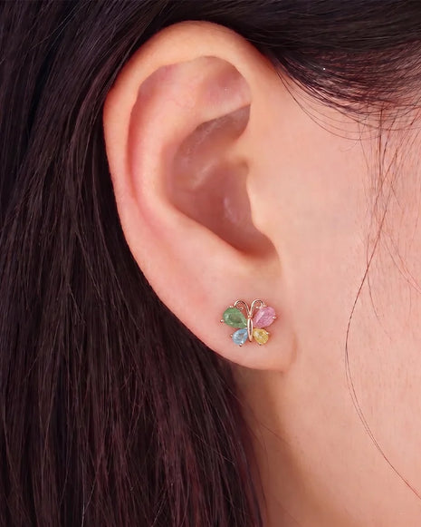 Butterfly Bloom Earrings in 92.5 Silver
