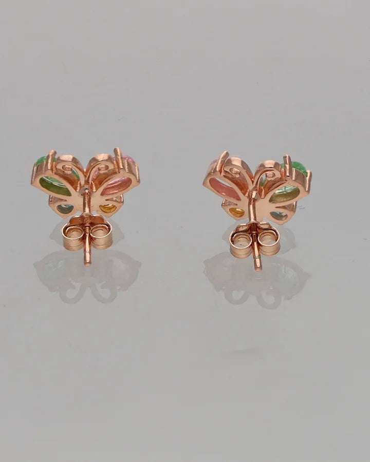 Butterfly Bloom Earrings in 92.5 Silver