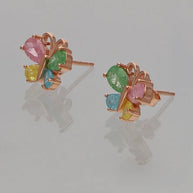Butterfly Bloom Earrings in 92.5 Silver