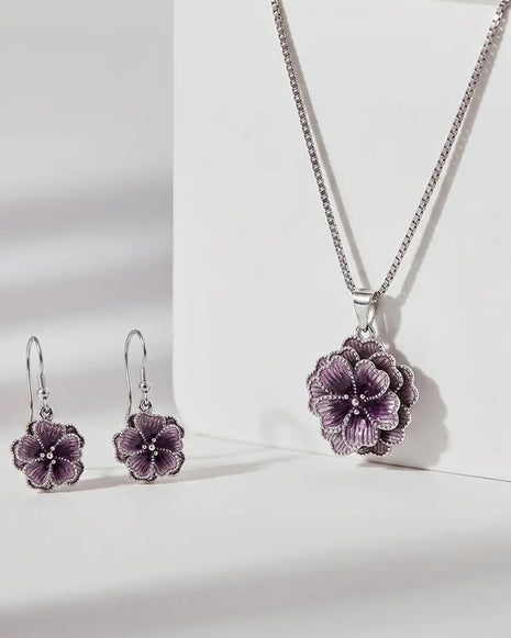 Velvet Rose Charm Duo in 92.5 Silver