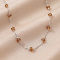 Saffron Glow Chain  in 92.5 Silver