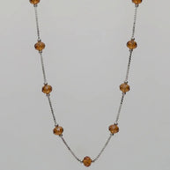 Saffron Glow Chain  in 92.5 Silver