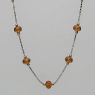 Saffron Glow Chain  in 92.5 Silver