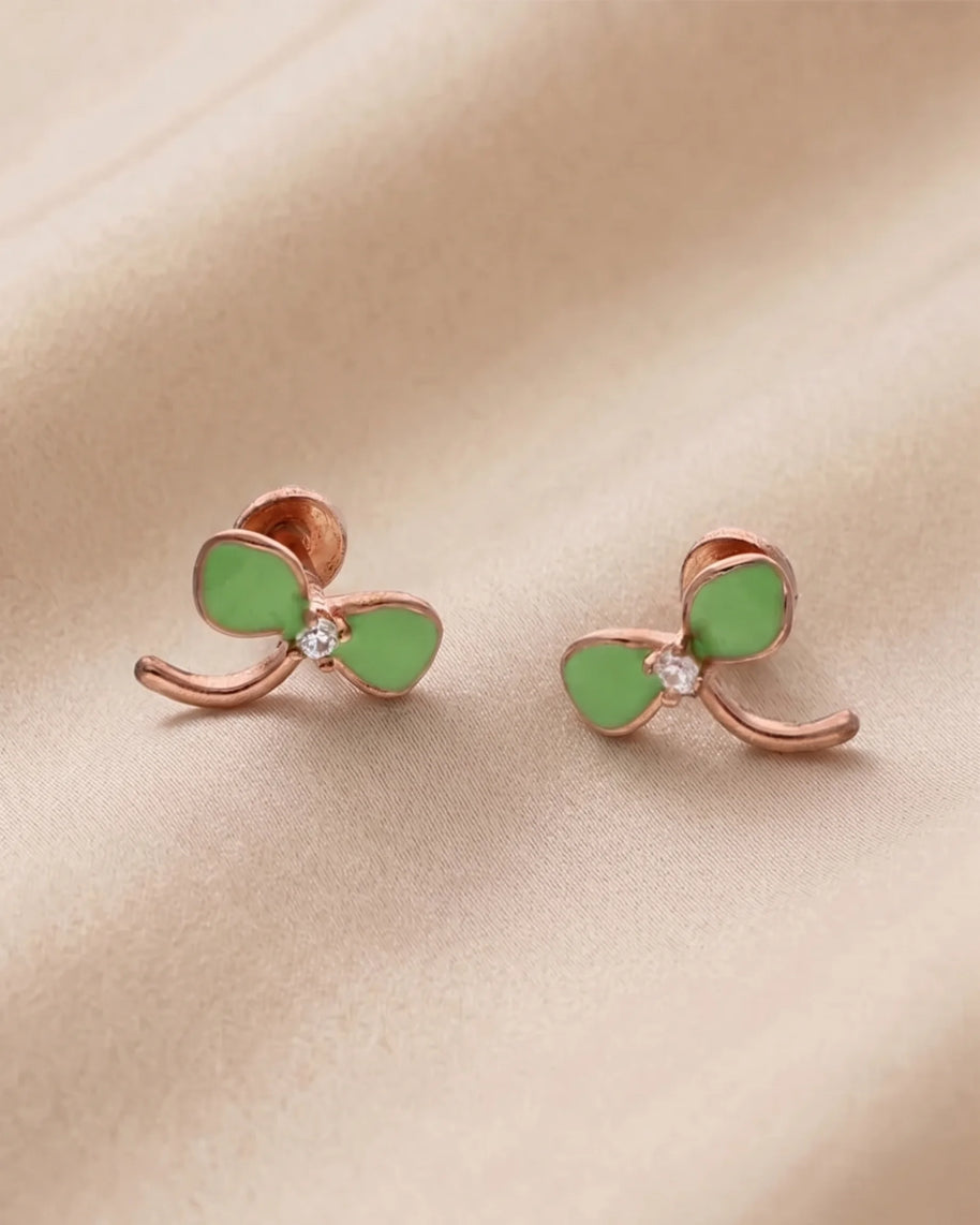 Jade Studs in 92.5 Silver