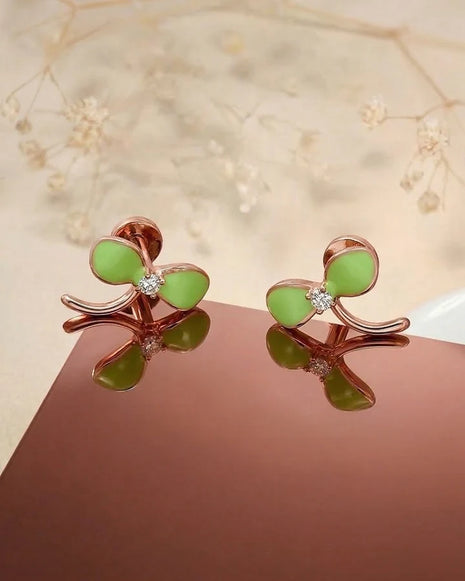 Jade Studs in 92.5 Silver