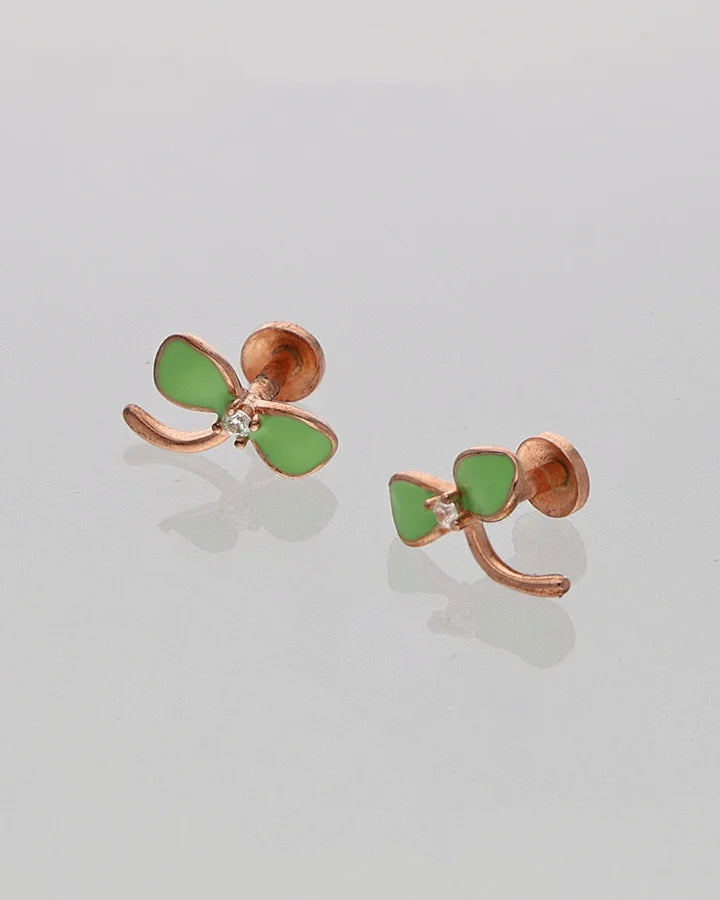 Jade Studs in 92.5 Silver