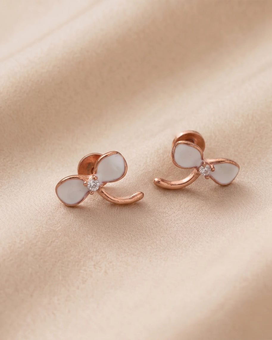 Blush Spark Studs in 92.5 Silver