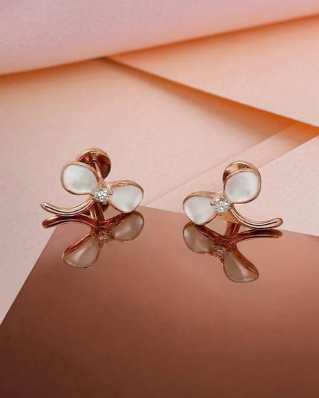 Blush Spark Studs in 92.5 Silver