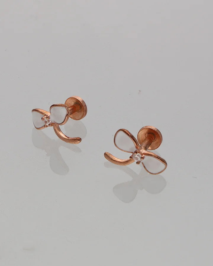 Blush Spark Studs in 92.5 Silver