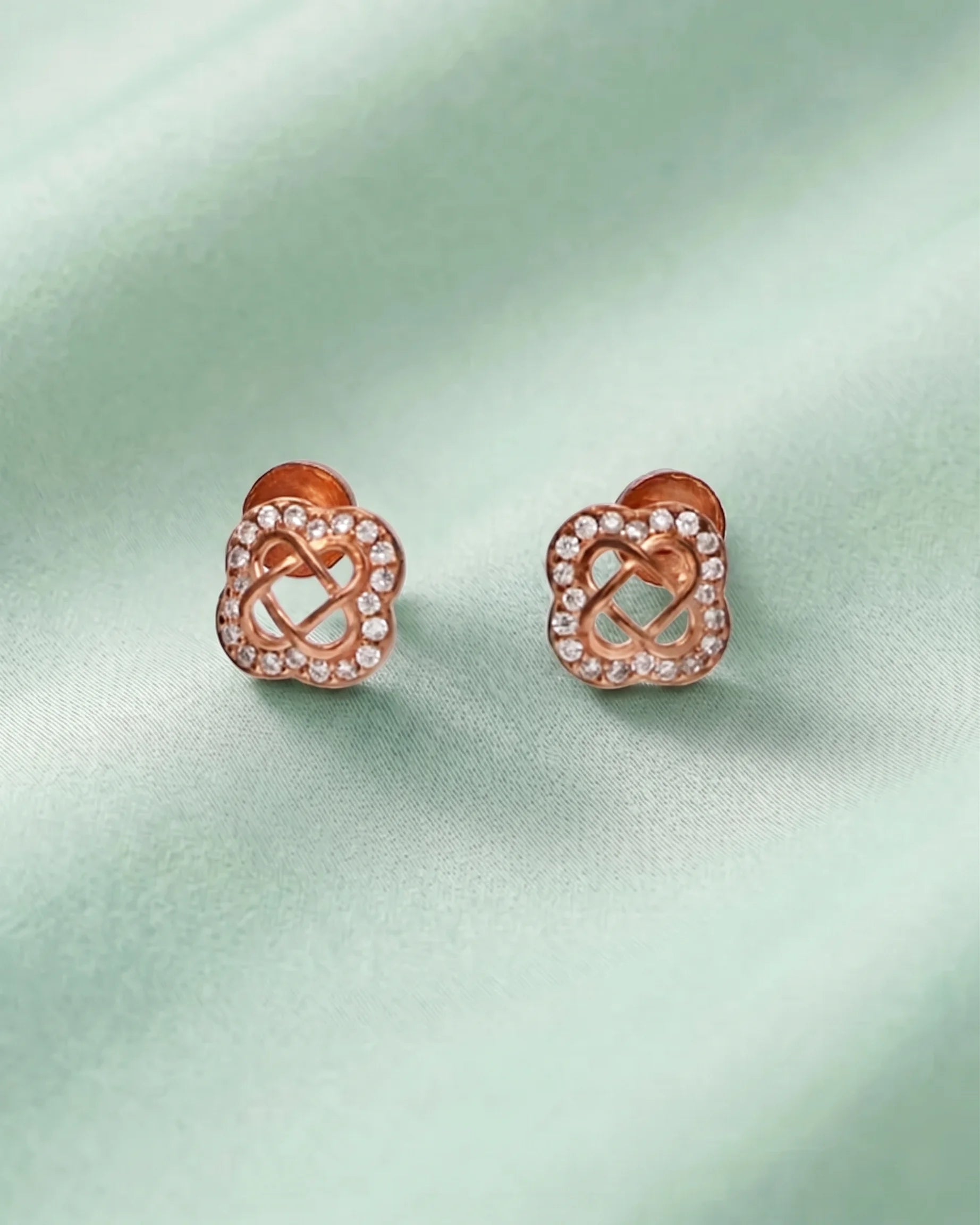 Flora Rose Studs in 92.5 Silver