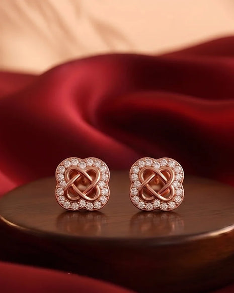 Flora Rose Studs in 92.5 Silver