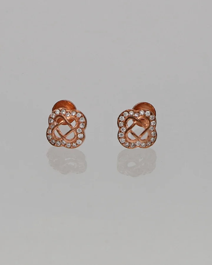 Flora Rose Studs in 92.5 Silver