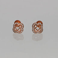 Flora Rose Studs in 92.5 Silver