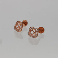 Flora Rose Studs in 92.5 Silver