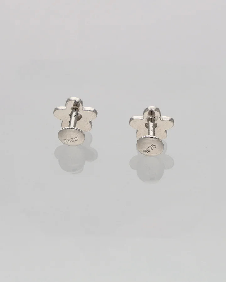 Blue Aura Studs in 92.5 Silver