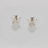 Blue Aura Studs in 92.5 Silver