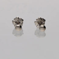 Purple Flora Studs in 92.5 Silver