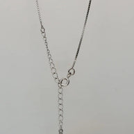 Green Crystal chain  in 92.5 Silver