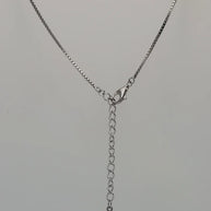 Pink Crysrtal Chain  in 92.5 Silver