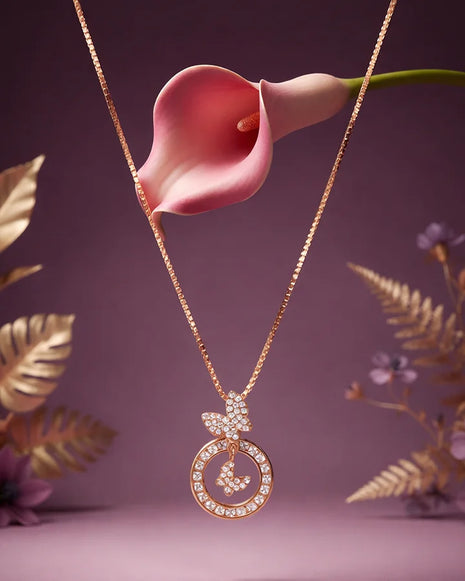 Petal Wings Chain  in 92.5 Silver