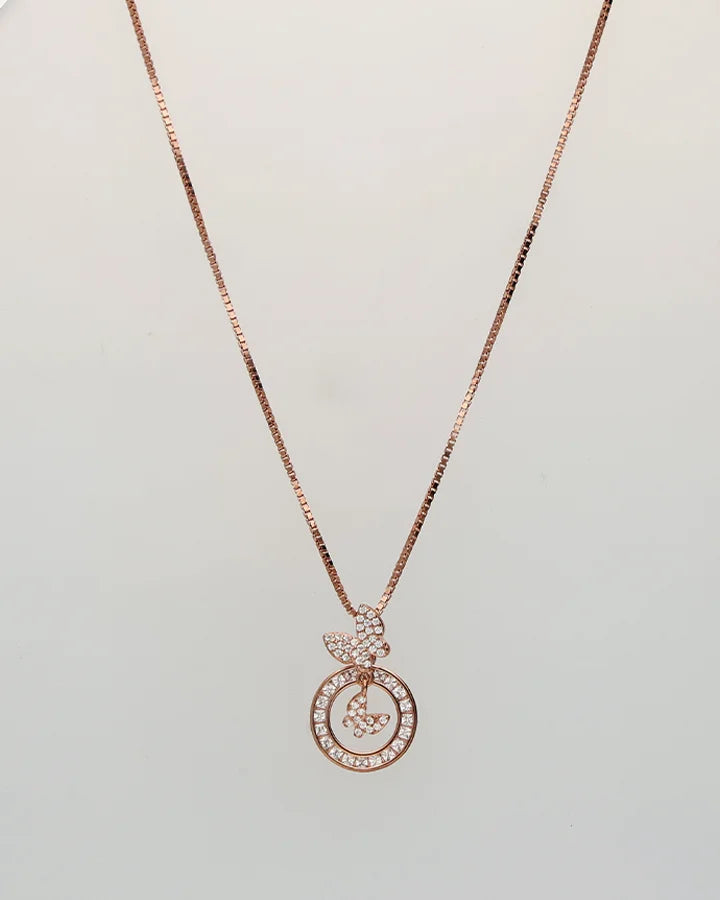 Petal Wings Chain  in 92.5 Silver