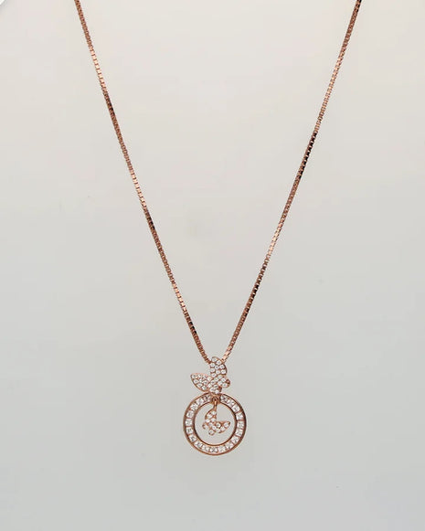 Petal Wings Chain  in 92.5 Silver