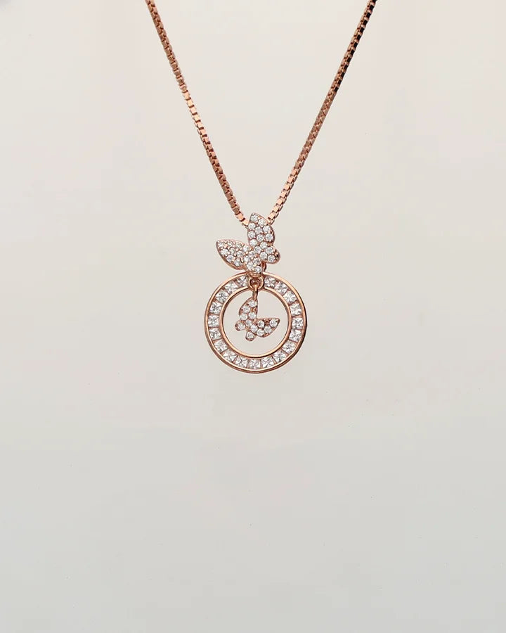 Petal Wings Chain  in 92.5 Silver