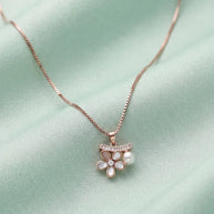 Flora Pearl Chain  in 92.5 Silver