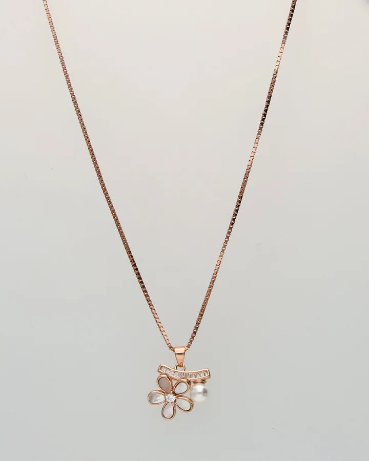 Flora Pearl Chain  in 92.5 Silver