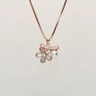 Flora Pearl Chain  in 92.5 Silver