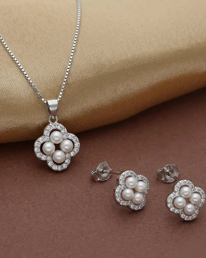 Twilight Pearl Set in 92.5 Silver