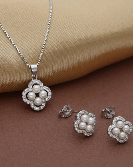 Twilight Pearl Set in 92.5 Silver