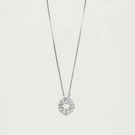 Crystal Charm Duo in 92.5 Silver