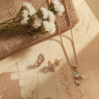 Flora Pearl Duo in 92.5 Silver