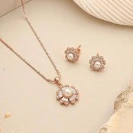 Rose Spark Set in 92.5 Silver