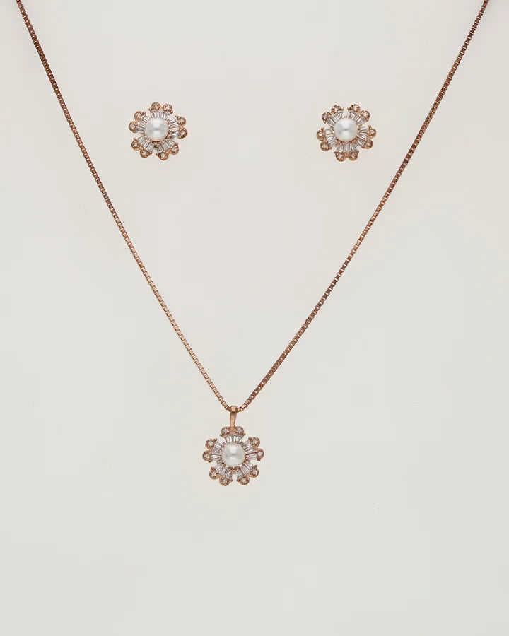 Rose Spark Set in 92.5 Silver