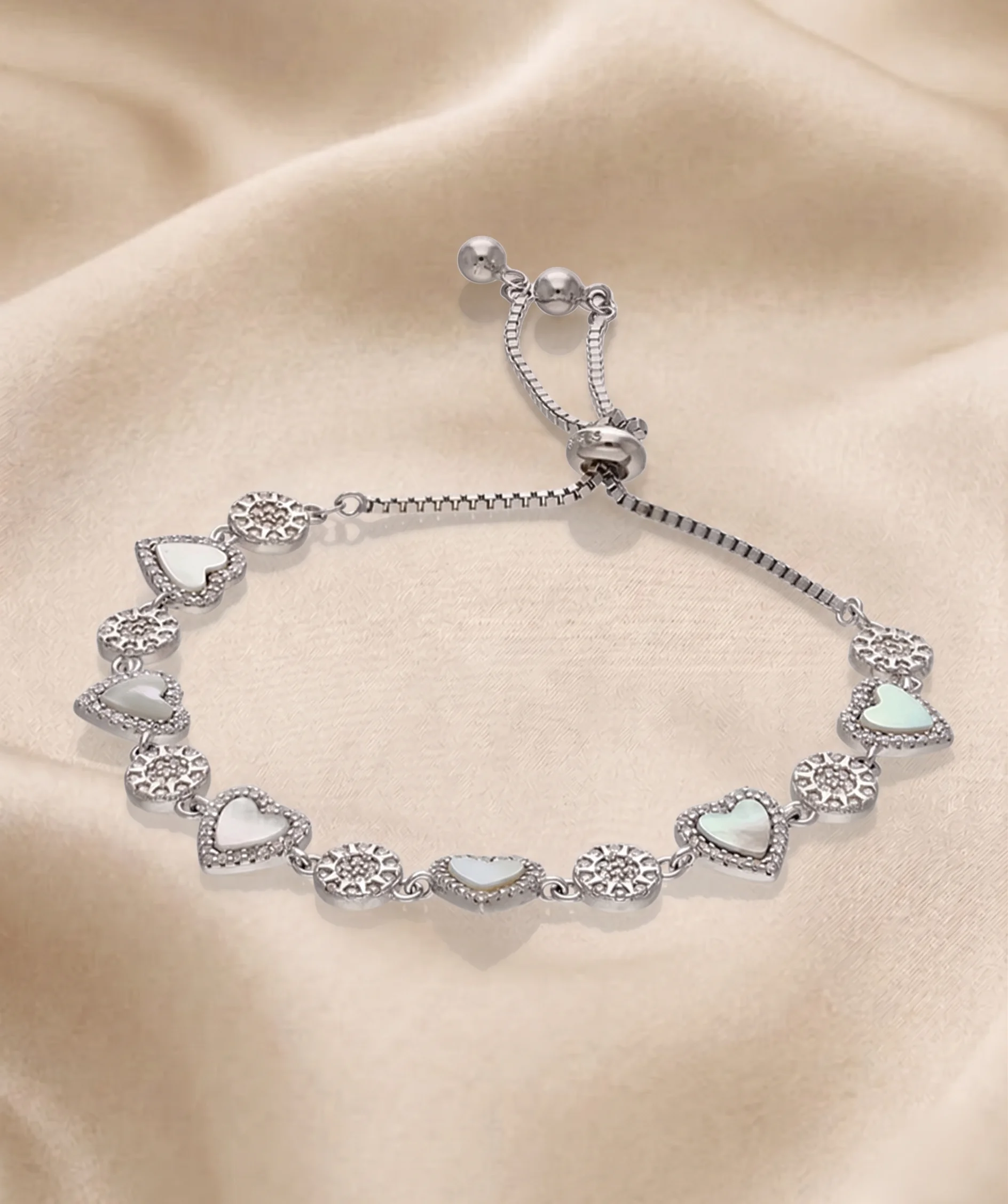 Aerial Bloom Bracelet in 92.5 Silver