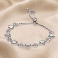 Aerial Bloom Bracelet in 92.5 Silver