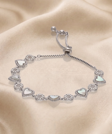 Aerial Bloom Bracelet in 92.5 Silver