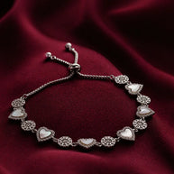 Aerial Bloom Bracelet in 92.5 Silver