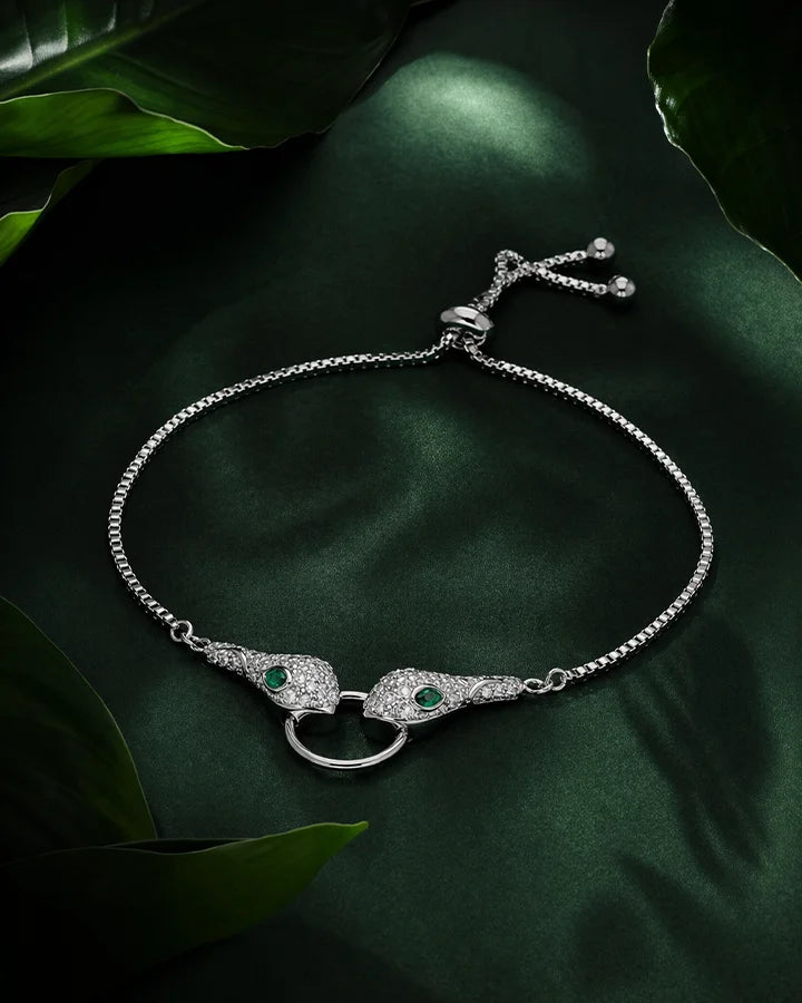 Snake Bracelet in 92.5 Silver