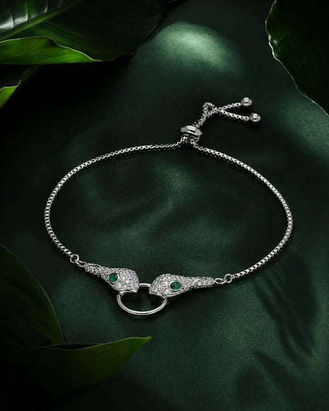 Snake Bracelet in 92.5 Silver